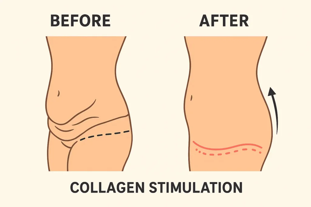 Before and after results for sagging skin after weight loss injections Harrow