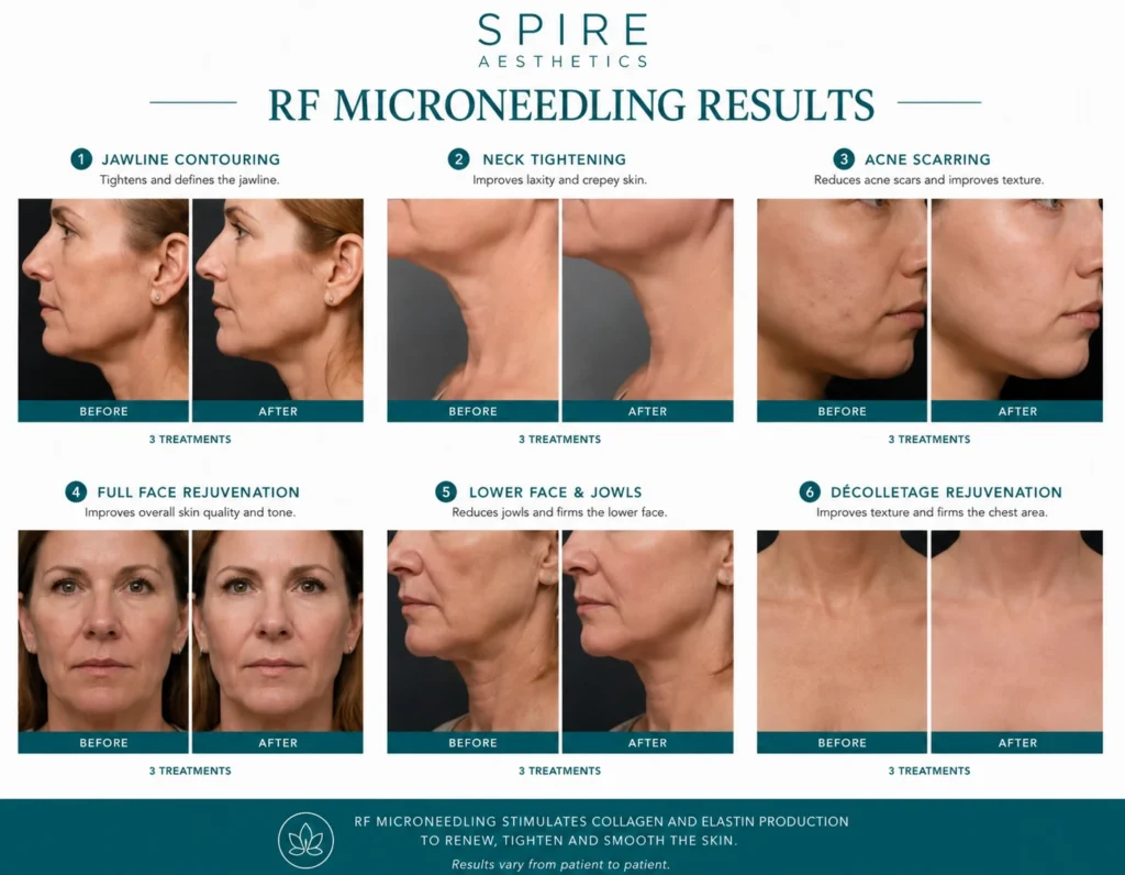 RF Microneedling Skin tightening Harrow results