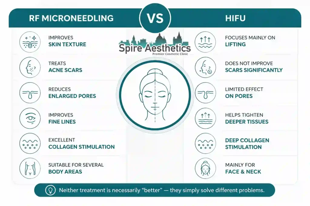 RF Microneedling vs HIFU: Which Treatment Gives Better Results Harrow?